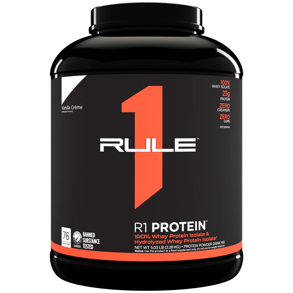 R1 Protein and R1 Whey Blend Premium Protein Powder Multi-Serve Formula