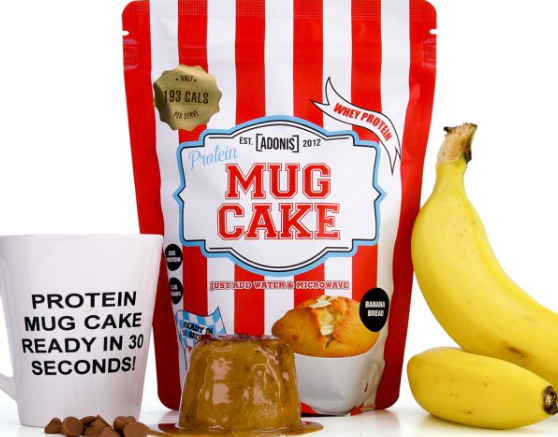 ADONIS Protein Cookie Dough and Mug Cake Range with Casein and Whey Protein in Various Flavors and Sizes