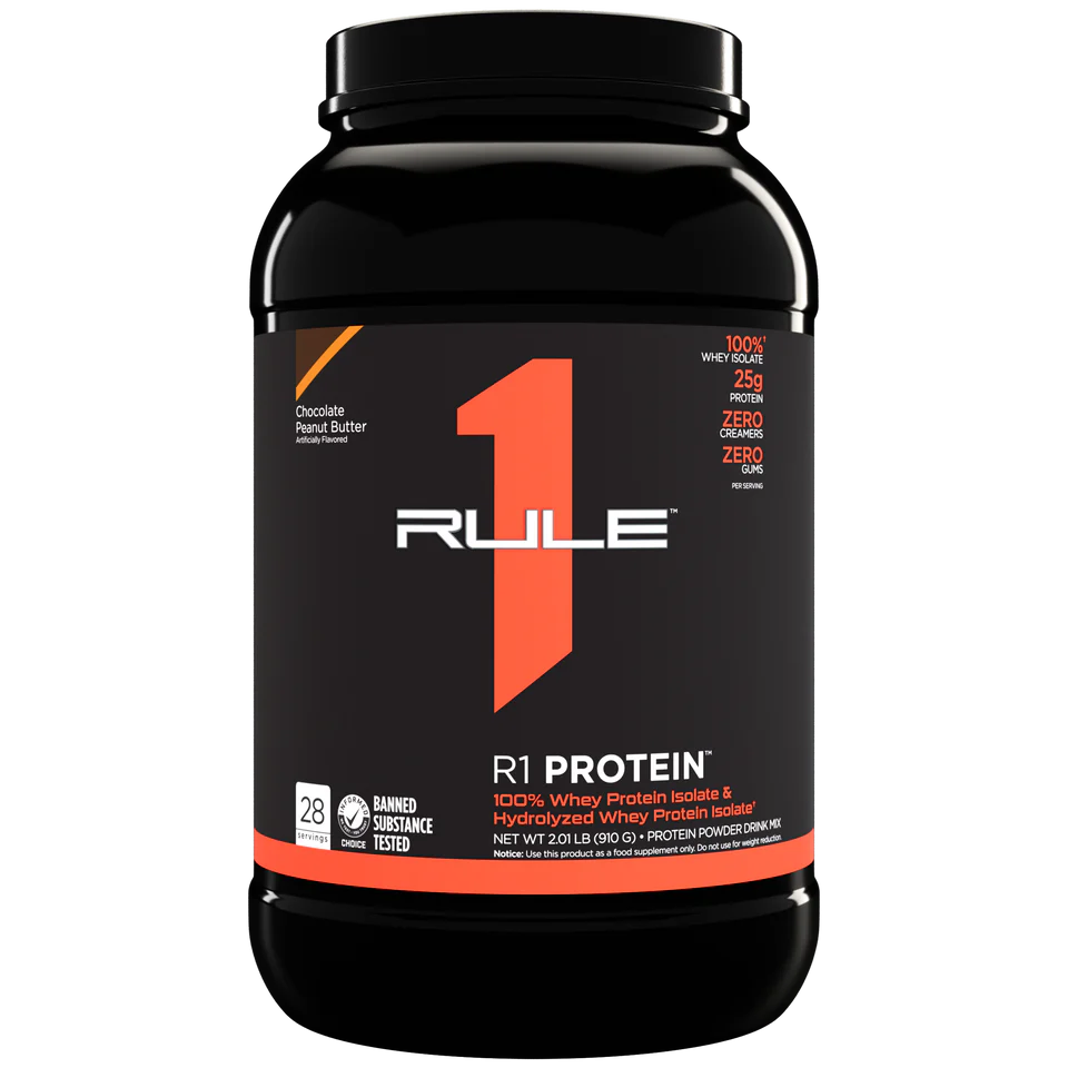 R1 Protein and R1 Whey Blend Premium Protein Powder Multi-Serve Formula