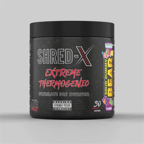 AN SHRED X POWDER FAT BURNER SOUR GUMMY BEAR 300G