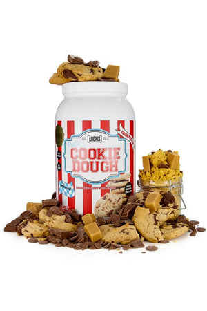 ADONIS Protein Cookie Dough and Mug Cake Range with Casein and Whey Protein in Various Flavors and Sizes