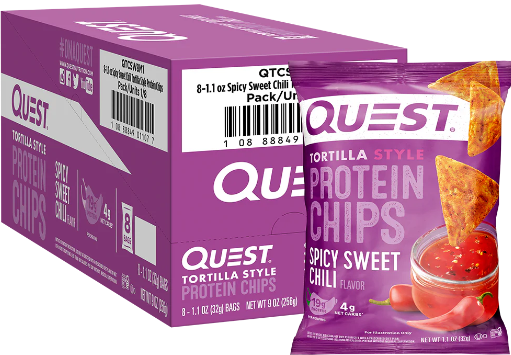 quest protein tortilla crunchy high protein snack keto-friendly savory chips