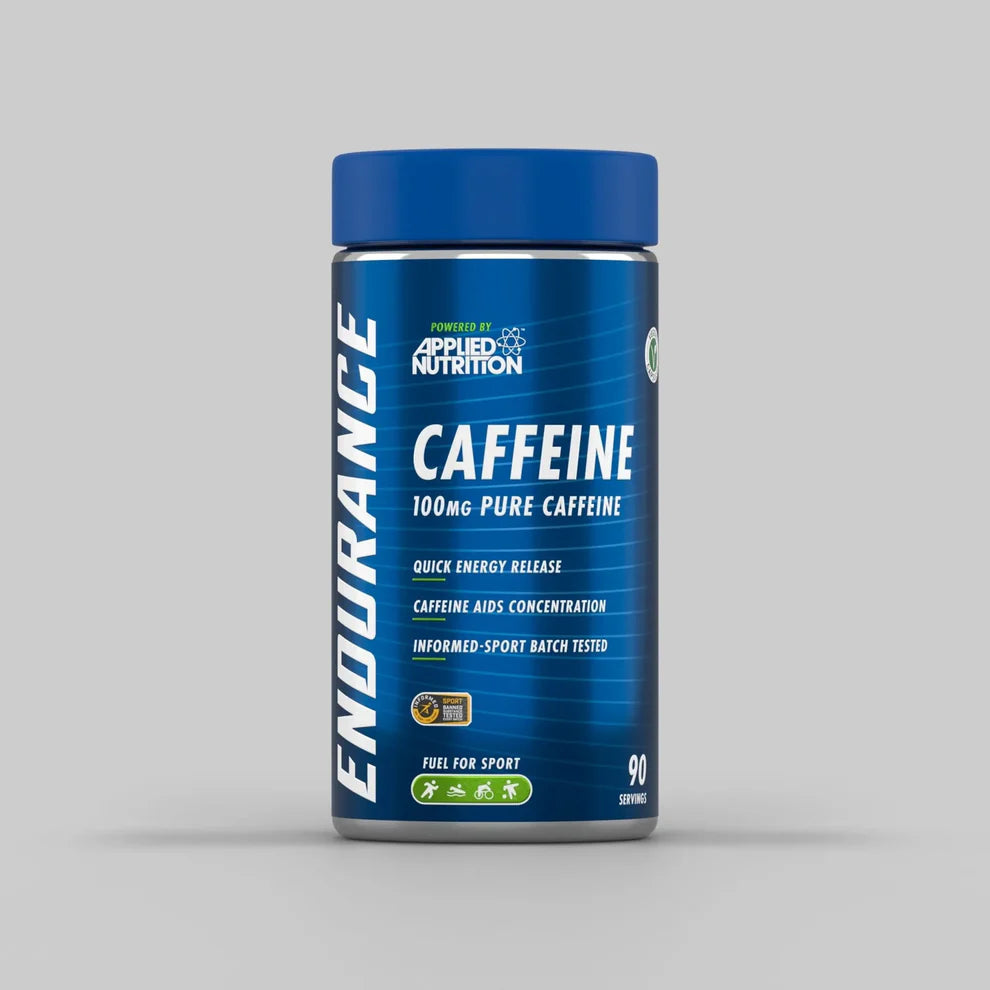 100MG PURE ENDURANCE CAFFEINE CAPSULES 100 ملغ كبسولات كافيين نقية لتحمل الأداء