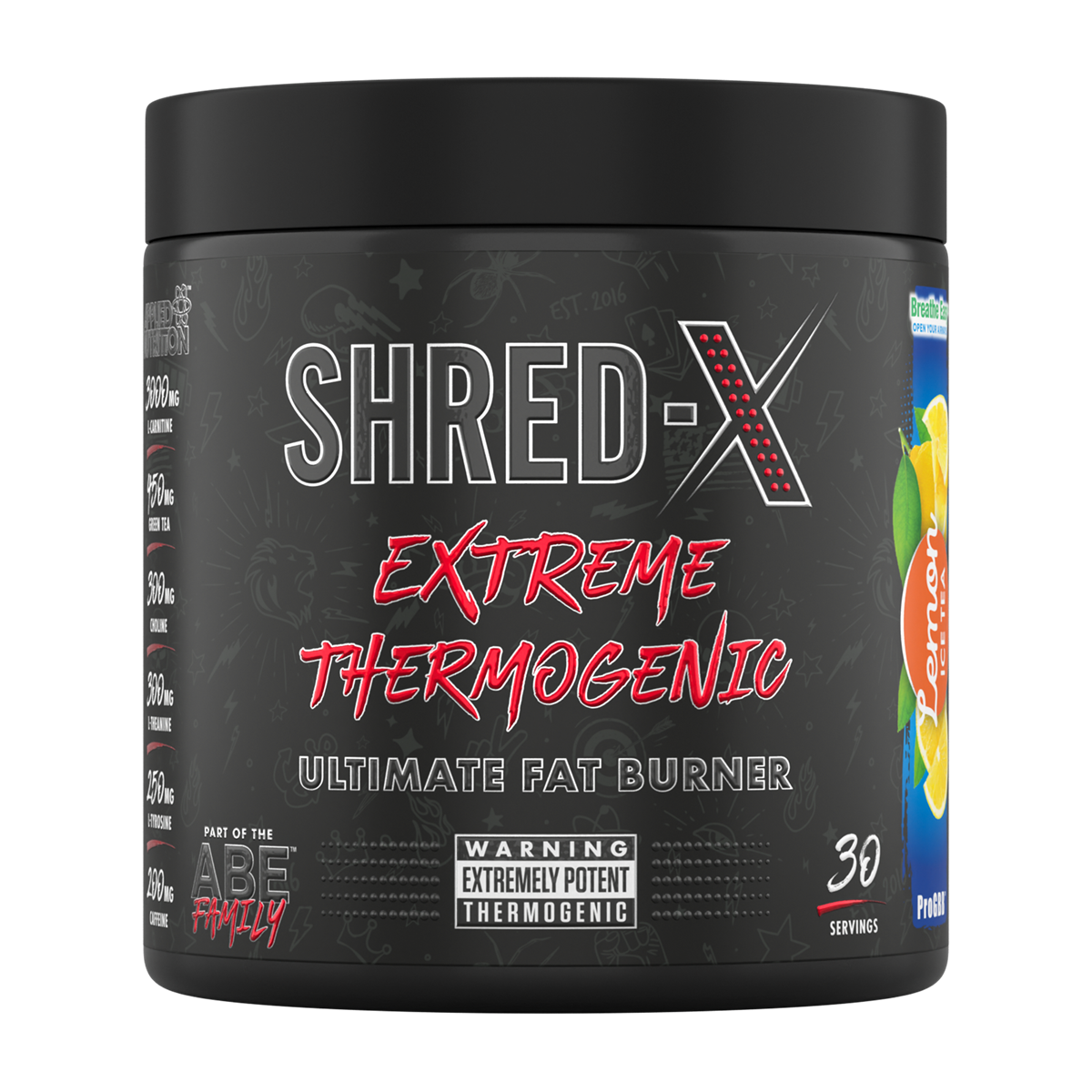 AN SHRED X POWDER FAT BURNER LEMON ICE TEA 300G