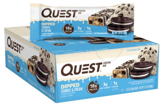QUEST PROTEIN BARS ASSORTED FLAVORS VARIETY PACK HIGH PROTEIN NUTRITION BARS