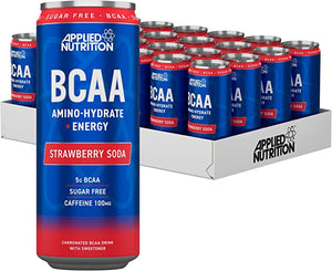 BCAA + Caffeine Energy Drink Can with Refreshing Flavors
