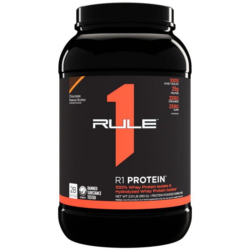 R1 Protein and R1 Whey Blend Premium Protein Powder Multi-Serve Formula