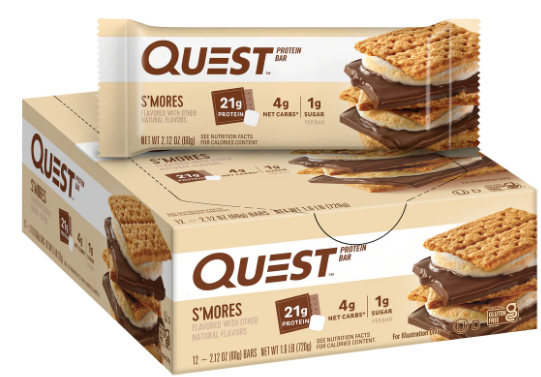 QUEST PROTEIN BARS ASSORTED FLAVORS VARIETY PACK HIGH PROTEIN NUTRITION BARS
